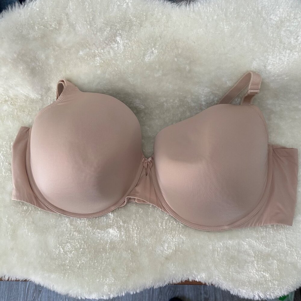 Torrid Curve 360 Back Smoothing T Shirt Bra Full Coverage Wired Beige 48DDD